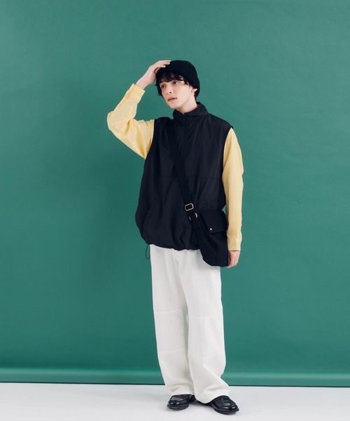 MUHET（ミュエータ）の「ダブルニーデニムパンツ（デニムパンツ・レディース・ダークインディゴブルー/オフホワイト・X-LARGE/SMALL/MEDIUM）」の7枚目の写真