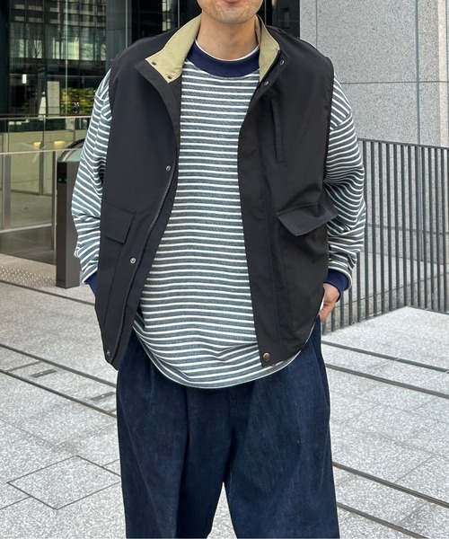 CPCM（シーピーシーエム）の「スタンドベスト（ベスト・メンズ・アイボリー/ブラック・MEDIUM/LARGE）」の9枚目の写真