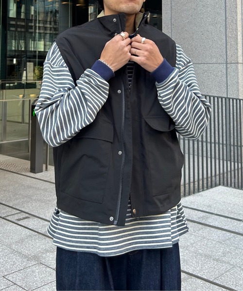 CPCM（シーピーシーエム）の「スタンドベスト（ベスト・メンズ・アイボリー/ブラック・MEDIUM/LARGE）」の10枚目の写真