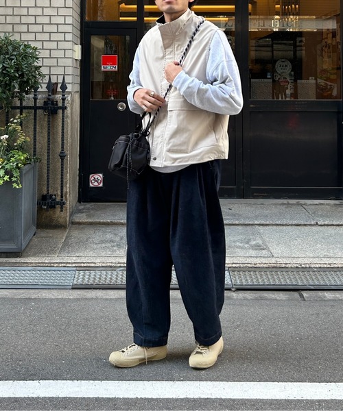 CPCM（シーピーシーエム）の「スタンドベスト（ベスト・メンズ・アイボリー/ブラック・MEDIUM/LARGE）」の18枚目の写真