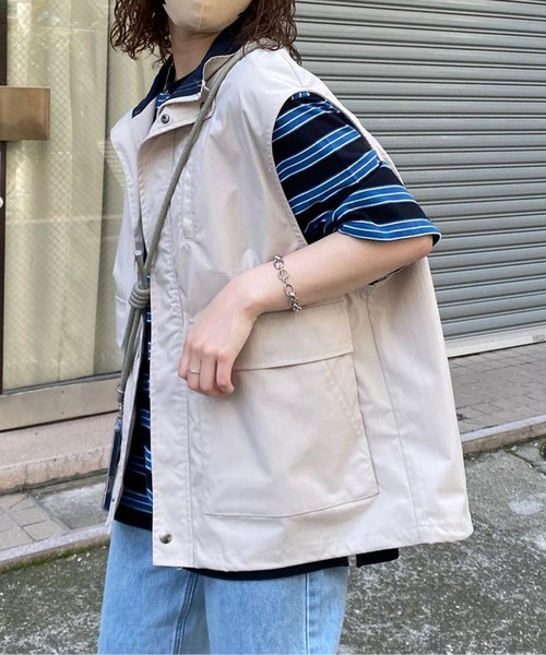 CPCM（シーピーシーエム）の「スタンドベスト（ベスト・メンズ・アイボリー/ブラック・MEDIUM/LARGE）」の22枚目の写真