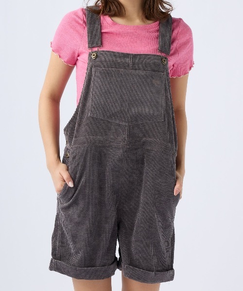 Ocean Pacific(オーシャンパシフィック)の「【OP:オーピー】レディースコーデュロイサロペット(サロペット/オーバーオール・レディース・グリーン/ブラウン/パープル系その他/イエロー・MEDIUM/LARGE)」の6枚目の写真