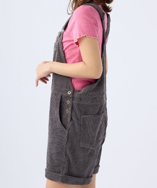 Ocean Pacific(オーシャンパシフィック)の「【OP:オーピー】レディースコーデュロイサロペット(サロペット/オーバーオール・レディース・グリーン/ブラウン/パープル系その他/イエロー・MEDIUM/LARGE)」の7枚目の写真