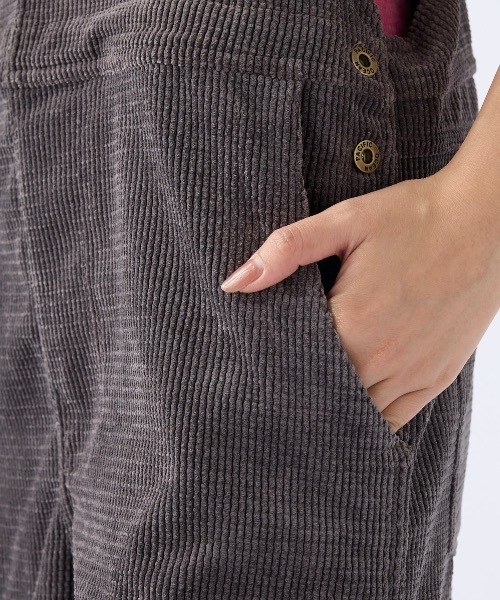 Ocean Pacific(オーシャンパシフィック)の「【OP:オーピー】レディースコーデュロイサロペット(サロペット/オーバーオール・レディース・グリーン/ブラウン/パープル系その他/イエロー・MEDIUM/LARGE)」の10枚目の写真