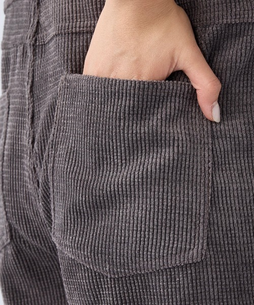 Ocean Pacific(オーシャンパシフィック)の「【OP:オーピー】レディースコーデュロイサロペット(サロペット/オーバーオール・レディース・グリーン/ブラウン/パープル系その他/イエロー・MEDIUM/LARGE)」の11枚目の写真