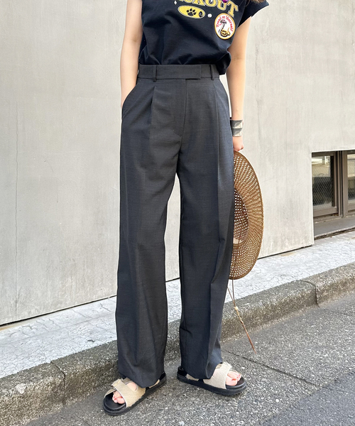 Bonum（ボナム）の「TWストレートスラックスパンツ（その他パンツ