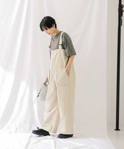 EKAL 撥水レイクショアヴェダーパンツ サロペット EKAL（エカル）の「『撥水』レイクショアウェダーパンツ（サロペット