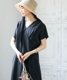 URBAN RESEARCH | 『一部WEB限定カラー』ウエストタックフレンチスリーブリネンワンピース(ワンピース)