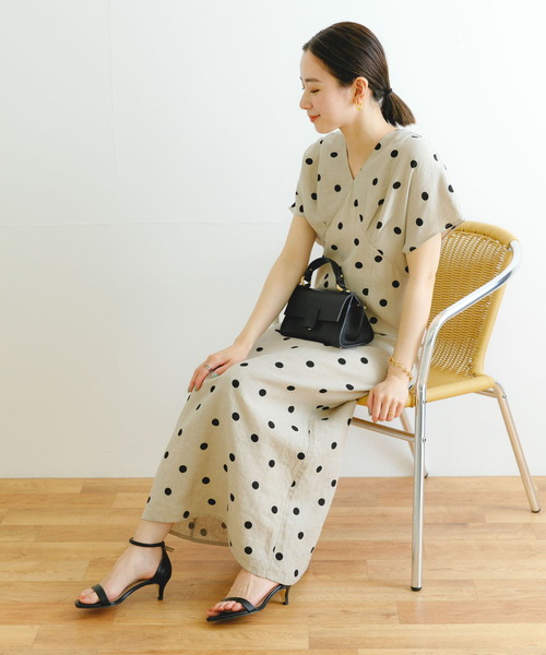 【新品】URBAN RESEARCH ウエストタックフレンチスリーブワンピース URBAN RESEARCH（アーバンリサーチ）の「ウエストタックフレンチ