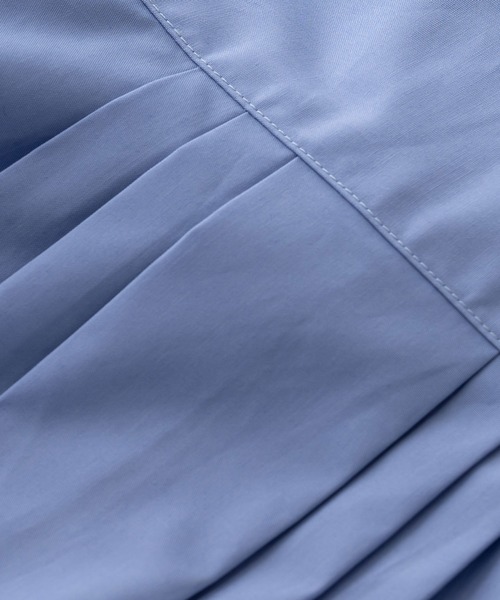 BRICK & SONS（ブリックアンドサンズ）の「リラックスバックプリーツシャツ＜ゼニスブルー＞（シャツ/ブラウス・メンズ・カリビアンブルー・XS/S/M/L）」の4枚目の写真