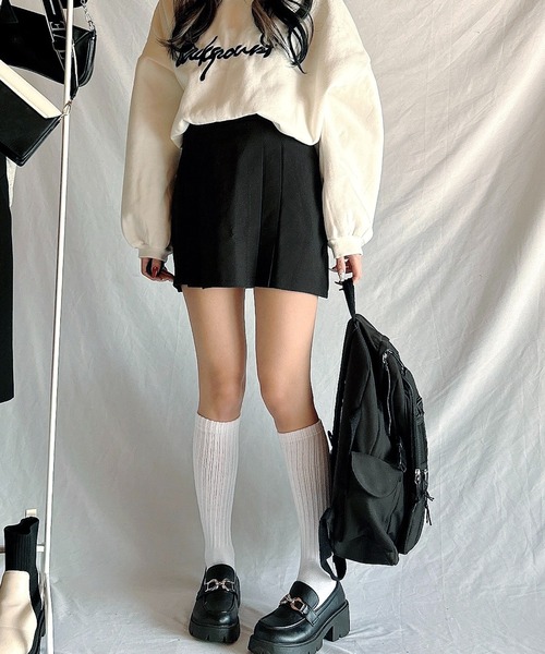 ROOPTOKYO（ループトウキョウ）の「▲Pleats Mini Skirt / プリーツミニスカート（スカート・レディース・チャコールグレー/ブラック/ベージュ/ホワイト・S/M/L）」の17枚目の写真