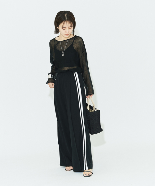HARDY NOIR アルディー ノアール ジャージ サイドライン ボタンパンツ HARDY NOIR ジャージサイドラインボタンパンツ