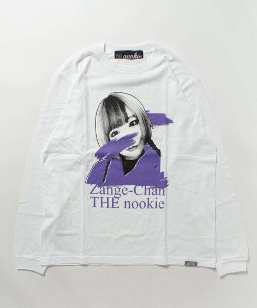 THE Nookie(ザヌーキー)の「《THE nookie PR》ZANGECHAN L/STEE(Tシャツ/カットソー・レディース・ブラック/ホワイト・MEDIUM/LARGE)」の2枚目の写真