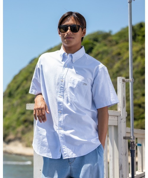 BILLABONG（ビラボン）の「【直営店限定】BILLABONG x 鎌倉シャツ SURF BD SHIRTS メンズ 【2023年夏モデル】/ビラボン半袖シャツ（シャツ/ブラウス・メンズ・パープル/イエロー/ホワイト/パープル系その他/ブラック/ブルー・MEDIUM/LARGE/SMALL/X-LARGE）」の4枚目の写真