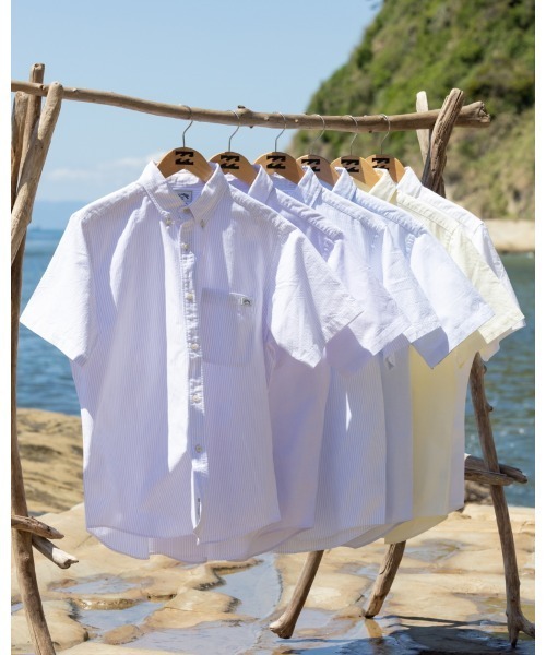 BILLABONG（ビラボン）の「【直営店限定】BILLABONG x 鎌倉シャツ SURF BD SHIRTS メンズ 【2023年夏モデル】/ビラボン半袖シャツ（シャツ/ブラウス・メンズ・パープル/イエロー/ホワイト/パープル系その他/ブラック/ブルー・MEDIUM/LARGE/SMALL/X-LARGE）」の22枚目の写真