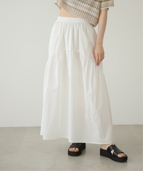 RAY CASSIN（レイカズン）の「アシンメトリーボリュームスカート（スカート・レディース・ベージュ/ブラック/オフホワイト・FREE）」の2枚目の写真