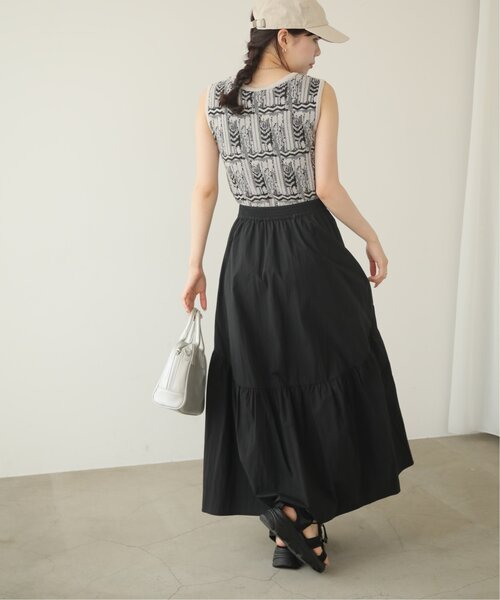 RAY CASSIN（レイカズン）の「アシンメトリーボリュームスカート（スカート・レディース・ベージュ/ブラック/オフホワイト・FREE）」の8枚目の写真