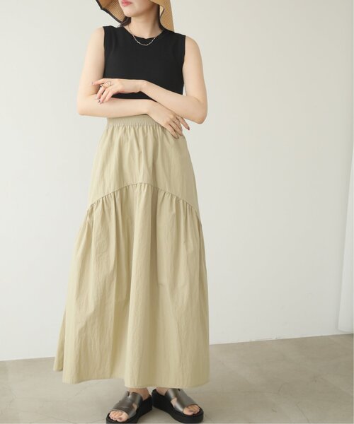 RAY CASSIN（レイカズン）の「アシンメトリーボリュームスカート（スカート・レディース・ベージュ/ブラック/オフホワイト・FREE）」の12枚目の写真