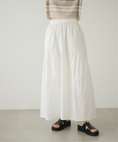 RAY CASSIN（レイカズン）の「アシンメトリーボリュームスカート（スカート・レディース・ベージュ/ブラック/オフホワイト・FREE）」の15枚目の写真