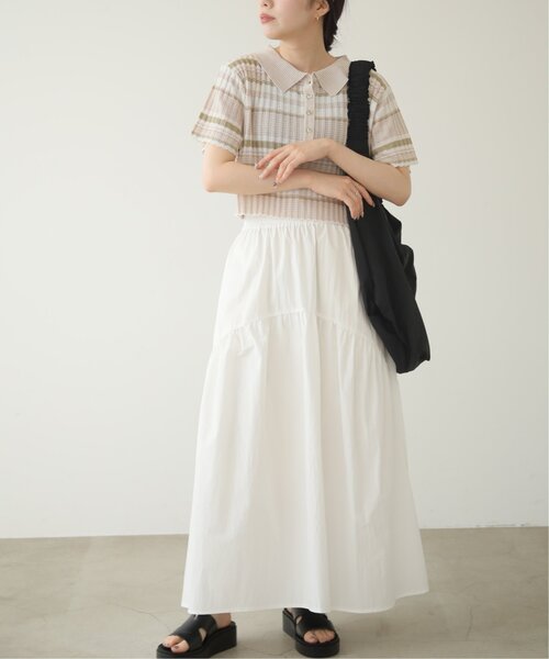 RAY CASSIN（レイカズン）の「アシンメトリーボリュームスカート（スカート・レディース・ベージュ/ブラック/オフホワイト・FREE）」の16枚目の写真