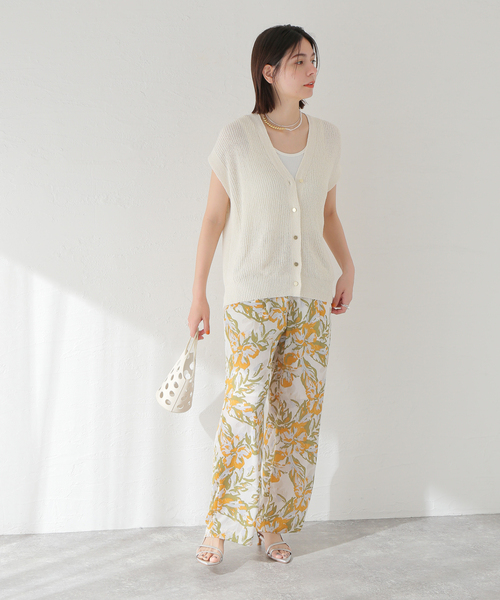 セール】リネンコットンベスト（ベスト）｜B.C STOCK（ベーセー