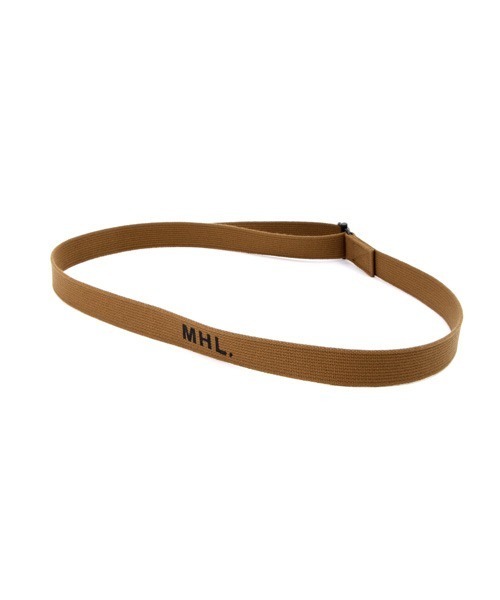 MHL.（エムエイチエル）の「NARROW MILITARY BELT（ベルト・レディース・ブラウン系その他/ブラック/ネイビー・FREE）」の4枚目の写真