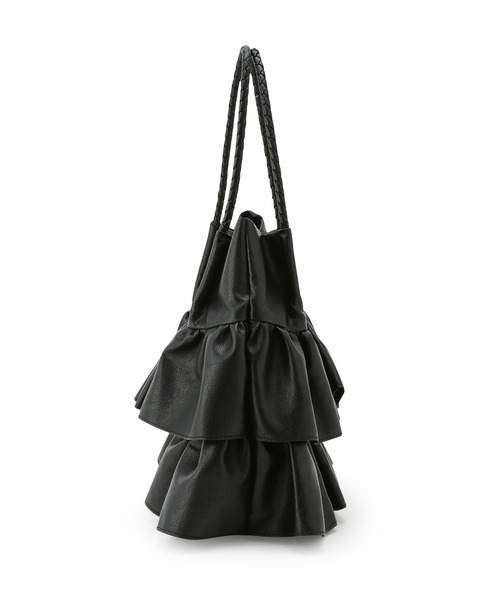 ROPE' PICNIC（ロペピクニック）の「ダブルフリルメッシュハンドルミドルトートバッグ（トートバッグ・レディース・ブラック/シルバー/キナリ/ブルー系その他4・FREE）」の14枚目の写真