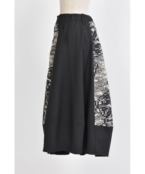 gomme(ゴム)の「土偶JQ バルーンスカート(スカート・レディース・ブラック×ホワイト・MEDIUM)」の9枚目の写真