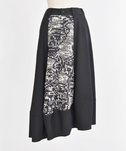 gomme(ゴム)の「土偶JQ バルーンスカート(スカート・レディース・ブラック×ホワイト・MEDIUM)」の8枚目の写真