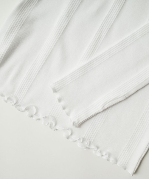 MILLER（ミラー）の「[MILLER/ミラー] 別注 クルーネックリブTシャツ（Tシャツ/カットソー・レディース・アイボリー/ブラック/ブラウン/ホワイト/イエロー/ネイビー・F）」の9枚目の写真