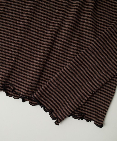 MILLER（ミラー）の「[MILLER/ミラー] 別注 クルーネックリブTシャツ（Tシャツ/カットソー・レディース・アイボリー/ブラック/ブラウン/ホワイト/イエロー/ネイビー・F）」の20枚目の写真