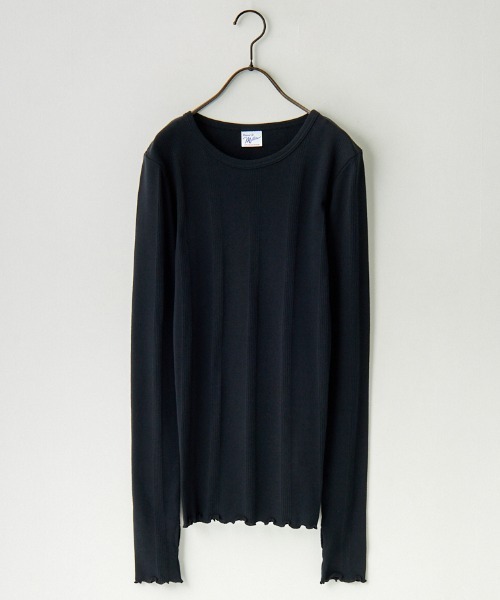 MILLER（ミラー）の「[MILLER/ミラー] 別注 クルーネックリブTシャツ（Tシャツ/カットソー・レディース・アイボリー/ブラック/ブラウン/ホワイト/イエロー/ネイビー・F）」の14枚目の写真