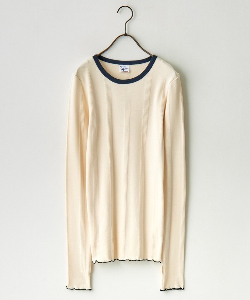MILLER（ミラー）の「[MILLER/ミラー] 別注 クルーネックリブTシャツ（Tシャツ/カットソー・レディース・アイボリー/ブラック/ブラウン/ホワイト/イエロー/ネイビー・F）」の10枚目の写真