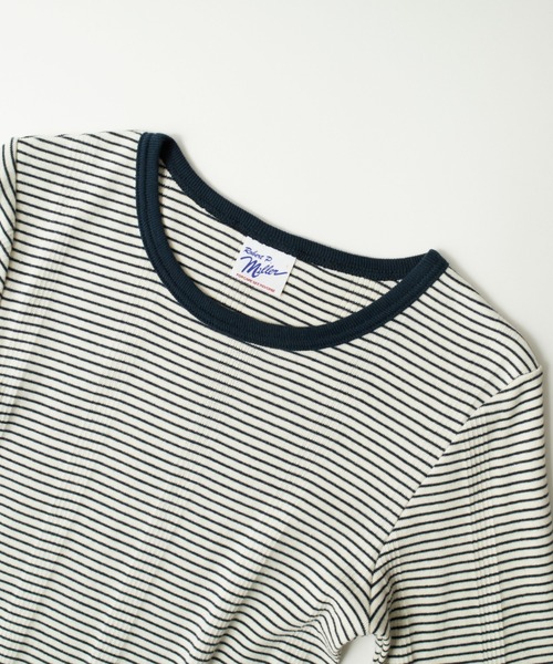 MILLER（ミラー）の「[MILLER/ミラー] 別注 クルーネックリブTシャツ（Tシャツ/カットソー・レディース・アイボリー/ブラック/ブラウン/ホワイト/イエロー/ネイビー・F）」の22枚目の写真