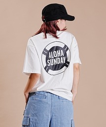 ALOHA SUNDAY | 【ムラサキスポーツ別注】ALOHA SUNDAY/アロハサンデー デザインTシャツ AS-MS-004(Tシャツ/カットソー)