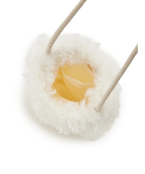 gelato pique（ジェラートピケ）の「ボアロゴサコッシュ（ショルダーバッグ・レディース・アイボリー/グレー・FREE）」の7枚目の写真