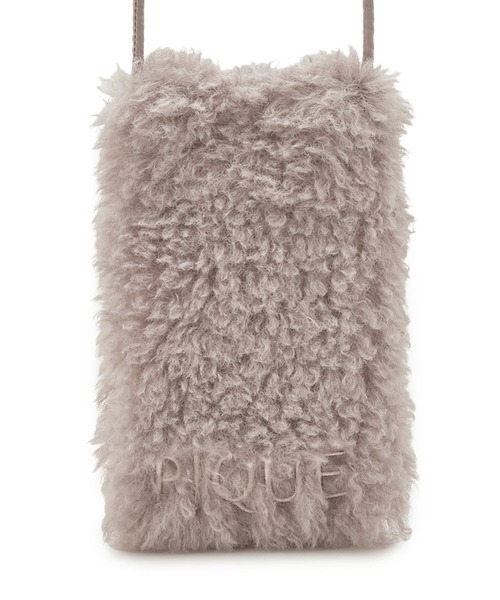 gelato pique（ジェラートピケ）の「ボアロゴサコッシュ（ショルダーバッグ・レディース・アイボリー/グレー・FREE）」の11枚目の写真