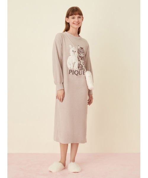 gelato pique（ジェラートピケ）の「ボアロゴサコッシュ（ショルダーバッグ・レディース・アイボリー/グレー・FREE）」の14枚目の写真