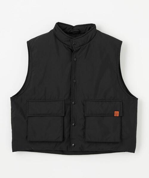 UNIVERSAL OVERALL（ユニバーサルオーバーオール）の「【別注】＜UNIVERSAL OVERALL＞ベスト 100cm-130cm（ブルゾン・キッズ・ブラック/オリーブ・XS(100-110cm)/S(120-130cm)）」の2枚目の写真