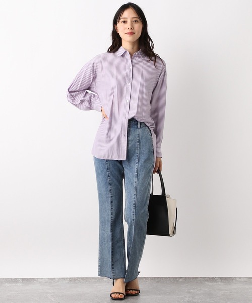 GLOBAL WORK(グローバルワーク)の「GOODデニムフレアパンツ/904774(デニムパンツ・レディース・ブルー/ネイビー/ライトブルー・SMALL/MEDIUM/LARGE/XS)」の14枚目の写真