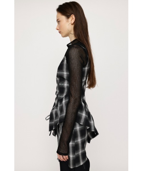 【SLY】 DAMAGE FLANNEL CAMI SLY（スライ）の「DAMAGE FLANNEL CAMI S/OP ダメージ