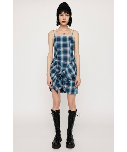 SLY（スライ）の「DAMAGE FLANNEL CAMI S/OP ダメージ