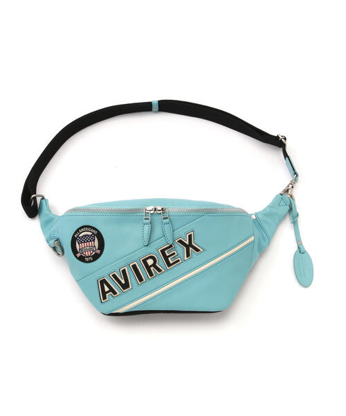 AVIREX(アヴィレックス)の「VARSITY DESIGN BULTO BODY BAG / バーシティ デザイン ブルト ボディバッグ / AVIREX / アヴィレックス(ボディバッグ/ウエストポーチ・メンズ・ブラック/ホワイト系2/その他13/イエロー・F/FREE)」の4枚目の写真
