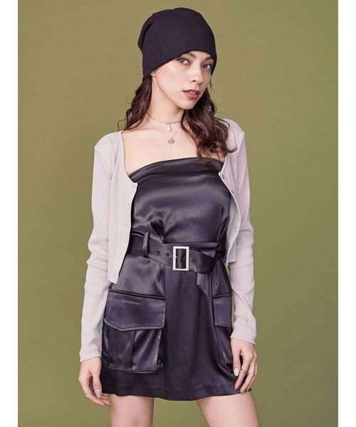 EVRIS（エヴリス）の「フロントボタンロングスリーブトップス（Tシャツ/カットソー・レディース・パープル/グレー/ホワイト/ブラック・FREE）」の10枚目の写真