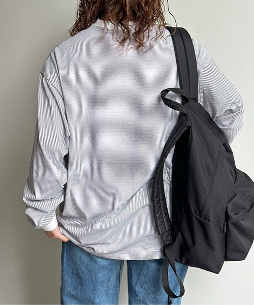 CPCM(シーピーシーエム)の「バルーンボーダーロンT(Tシャツ/カットソー・メンズ・ホワイト/ブラック・FREE)」の16枚目の写真