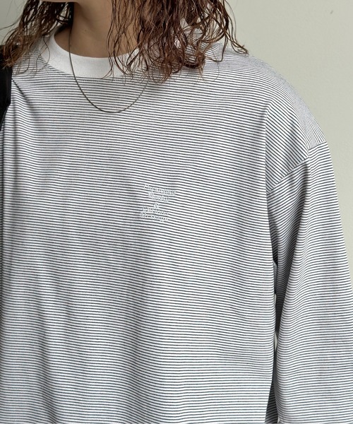 CPCM(シーピーシーエム)の「バルーンボーダーロンT(Tシャツ/カットソー・メンズ・ホワイト/ブラック・FREE)」の14枚目の写真