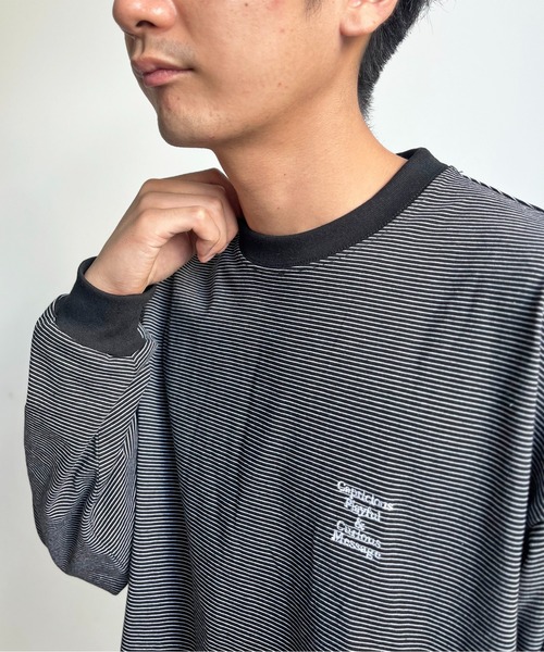 CPCM(シーピーシーエム)の「バルーンボーダーロンT(Tシャツ/カットソー・メンズ・ホワイト/ブラック・FREE)」の15枚目の写真