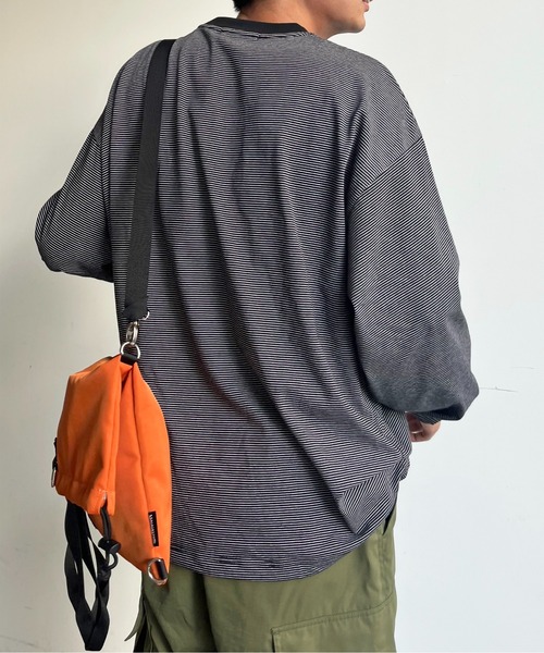 CPCM(シーピーシーエム)の「バルーンボーダーロンT(Tシャツ/カットソー・メンズ・ホワイト/ブラック・FREE)」の11枚目の写真