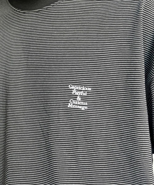 CPCM(シーピーシーエム)の「バルーンボーダーロンT(Tシャツ/カットソー・メンズ・ホワイト/ブラック・FREE)」の3枚目の写真