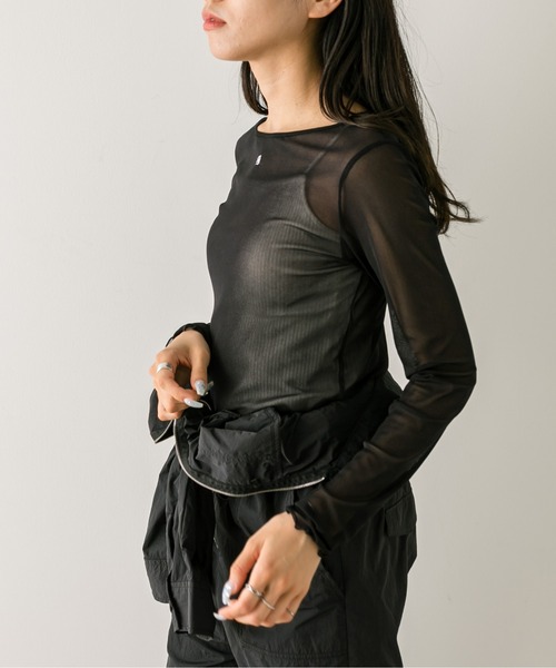 OLIVE des OLIVE(オリーブデオリーブ)の「カラフルインナー 1032060140(Tシャツ/カットソー・レディース・ブラック/サックスブルー/ピンク/オフホワイト・FREE)」の15枚目の写真